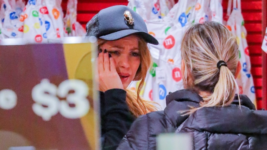 Revelan la causa por la que Shakira lloraba desconsoladamente en una tienda de Nueva York