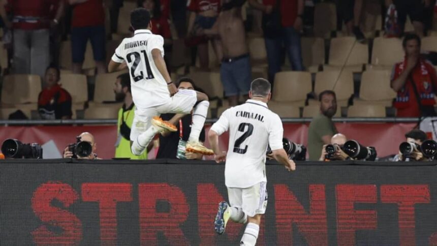 Dos goles de Rodrygo le dieron al Real Madrid su vigésima Copa del Rey tras vencer al Osasuna