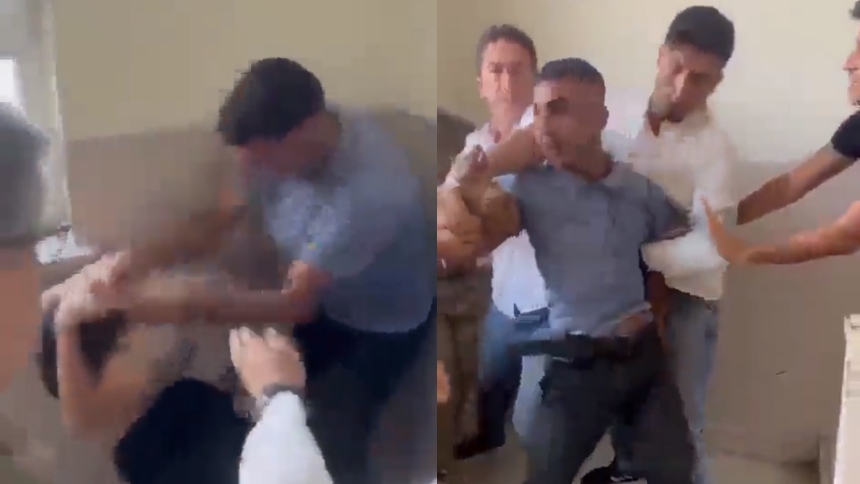 INDIGNANTE VIDEO: Hombre en Turquía golpeó a su hermana en una clase porque «no quiere que estudie»