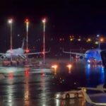 VIDEO: Un hombre ingresó a la pista del aeropuerto de Hamburgo y le prendió fuego