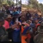 Pese a mortífero derrumbe registrado en la mina Bulla Loca, situada en el estado Bolívar, un grupo de trabajadores y habitantes se negó a ser evacuados por los militares.  