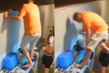 Un hombre escuchó varios disparos en la casa del vecino, se asomó y murió al recibir un tiro en la cara. video lo han hecho viral