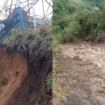 Reportan deslizamiento de tierra cercano a una de las torres del sistema de carga del teleférico de Mérida