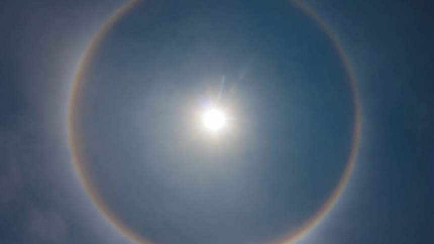 EN VIDEO: El espectacular halo solar que sorprendió a los habitantes de Barquisimeto este 8Feb