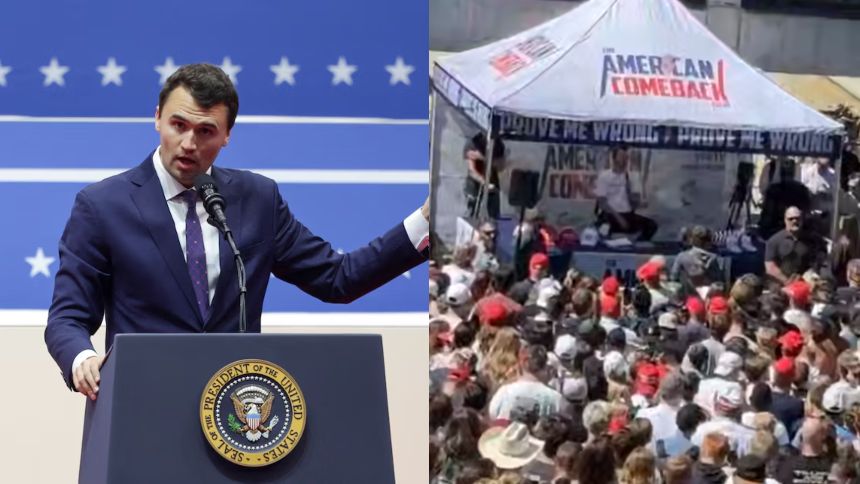 VIDEO: El espeluznante momento en que fue baleado un activista conservador en EEUU