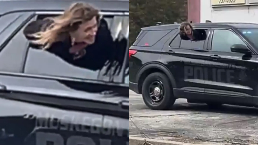 El audaz escape de una mujer esposada desde el asiento trasero de una patrulla en Muskegon Heights se convirtió en uno de los videos más comentados, en redes sociales durante las últimas horas, en Estados Unidos.  