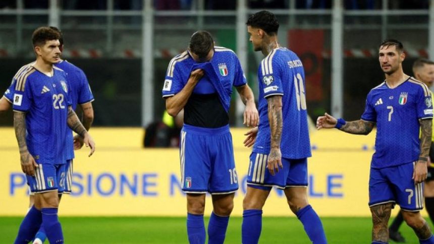 Italia se quedó fuera del Mundial, por tercera vez consecutiva