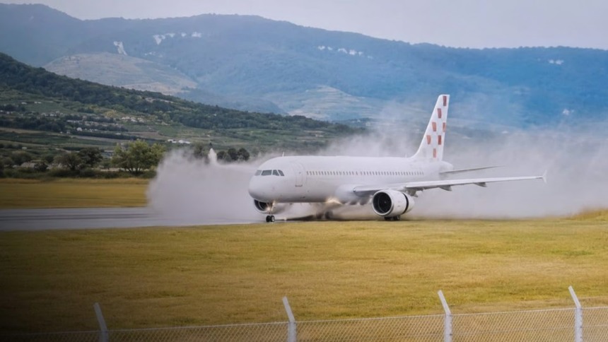 PÁNICO EN CROACIA: Avión con 132 pasajeros se salió de la pista en pleno despegue, todo quedó grabado